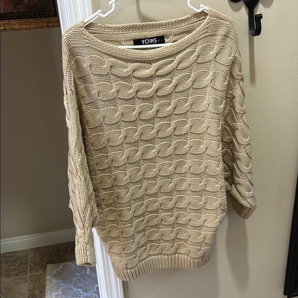 Women's Tan Sweater